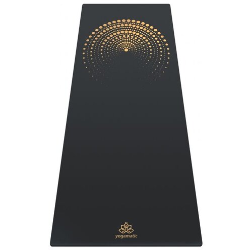 фото Каучуковый коврик для йоги aztec grey gold 185*68*0,4 см yogamatic