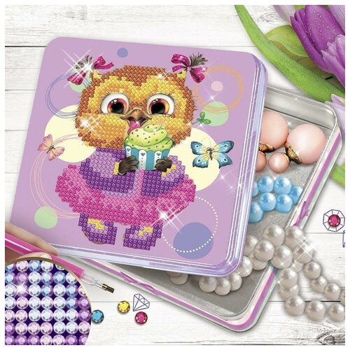 Алмазная мозаика для детей С частичным заполнением Птицы От 3 лет 15х15 см 990₽