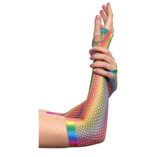 фото Перчатки сетчатые без пальцев, длина 29 см. (цв: разноцветный ) артэ