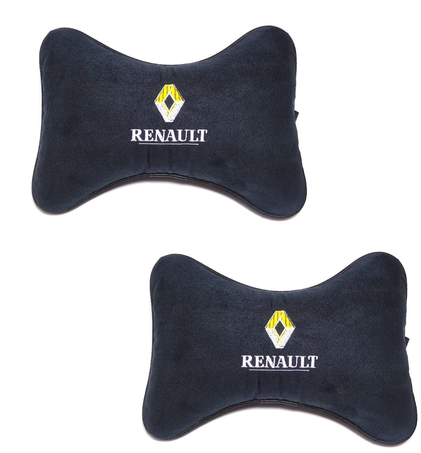 37780 Комплект подушек на подголовник из алькантары с логотипом RENAULT 2