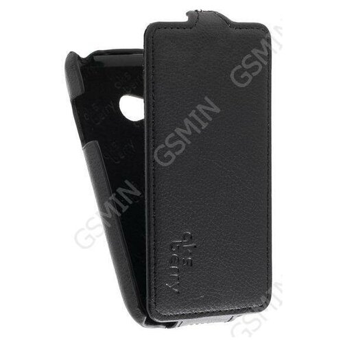 Кожаный чехол для LG L50 D221 Aksberry Protective Flip Case (Черный)