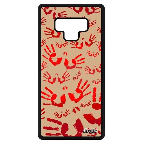 фото Противоударный чехол на телефон // galaxy note 9 // "отпечаток ладони" стиль дизайн, utaupia, красный