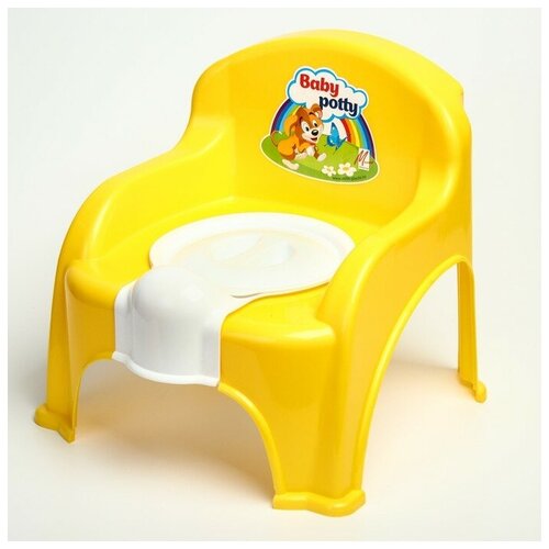 Купить Милих Горшок-стульчик с крышкой, цвет жёлтый, желтый