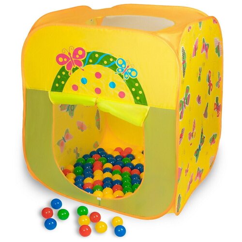 Игровой домик Sevillababy Баттерфляй Квадрат, 100 шаров 6см, цветная коробка