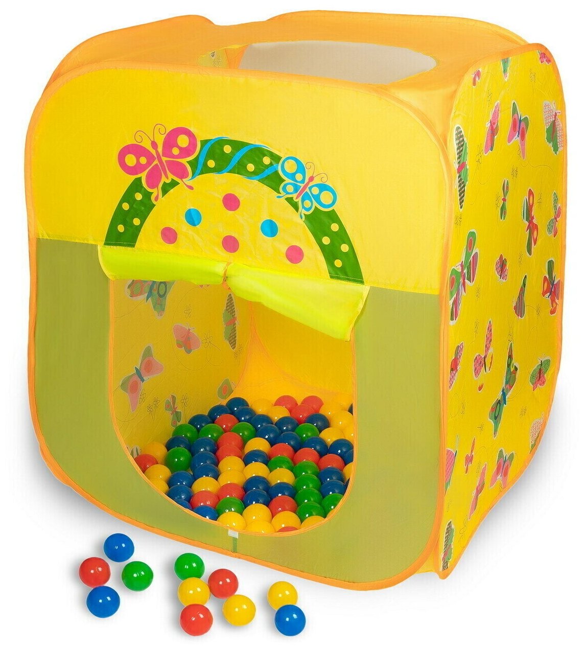 Игровой домик Sevillababy Баттерфляй Квадрат, 100 шаров 6см, цветная коробка
