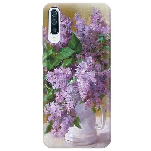 фото Ультратонкий силиконовый чехол-накладка для samsung galaxy a50 / a50s / a30s с принтом "букет сирени" gosso