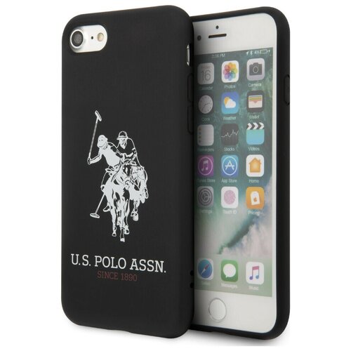 фото Чехол cg mobile u.s. polo assn. liquid silicone big horse hard для iphone se 2020/8/7, цвет черный (ushci8slhrbk)