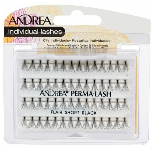 Andrea 25010 MOD Perma Lash Flair Short Пучки ресниц черные короткие