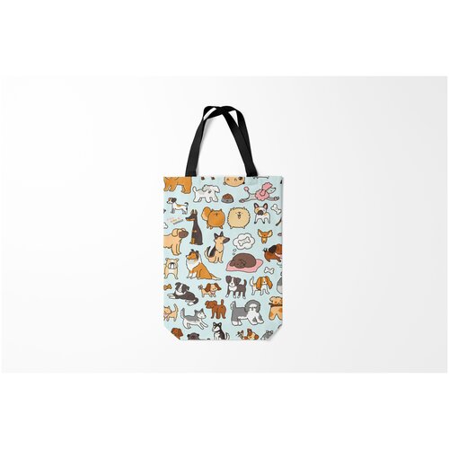 фото Сумка-шоппер / 31х42 см / собаки / беспородистые burnettie