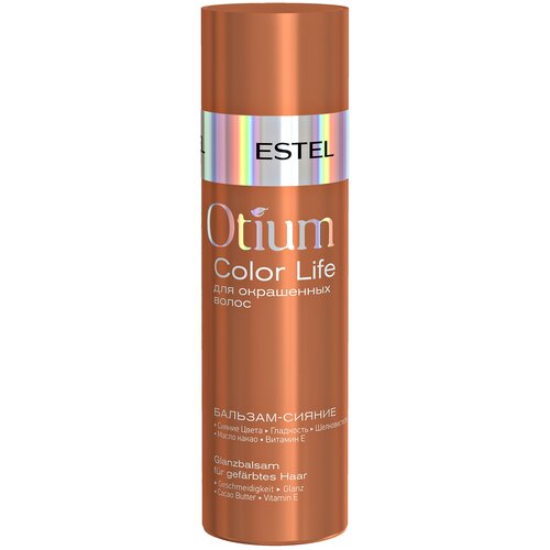 деликатный бальзам otium color life estel для окрашенных волос 1000мл ESTEL бальзам-сияние Otium Color Life для окрашенных волос, 200 мл