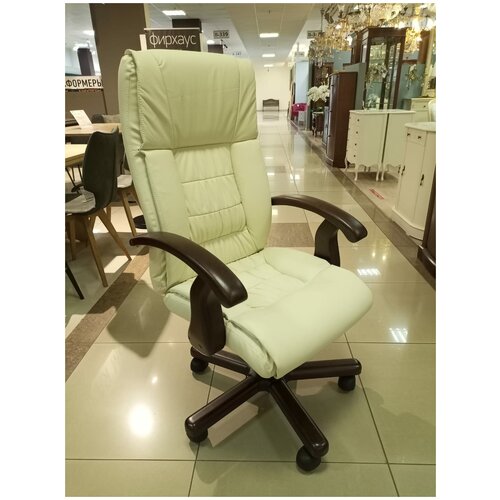 Кресло руководителя - Стефф кожа 1032/дерево