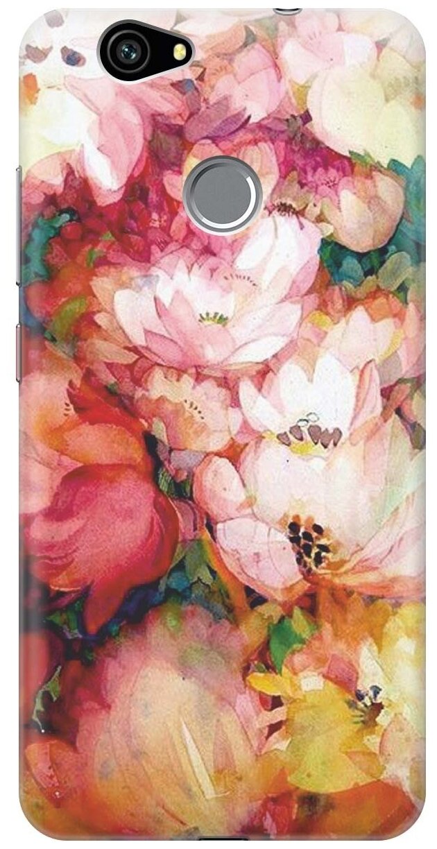 Силиконовый чехол на Huawei Nova, Хуавей Нова с принтом "Яркие цветы"
