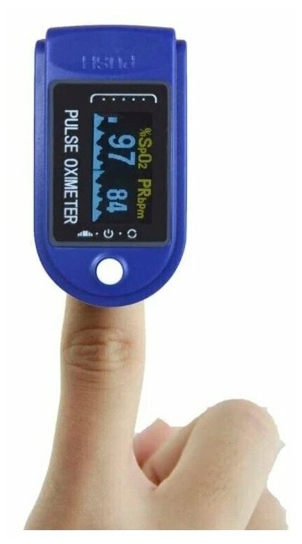 Пульсоксиметр (кислородомер, оксиметр) на палец Fingertip Pulse Oximeter LK 88