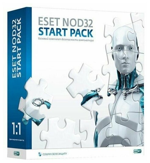 Антивирус ESET NOD32 START PACK-б на 1 год на 1ПК NOD32-ASP-NS(BOX)-1-1