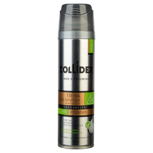 Пена для бритья Anti-Irritation Zollider, 200 г, 200 мл