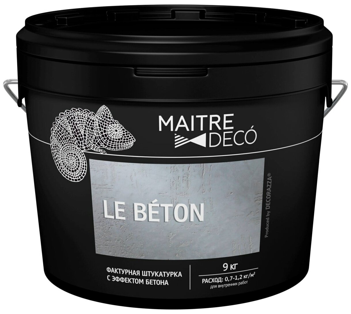 Фактурная штукатурка Maitre Deco «Le Beton» эффект бетона 9 кг - фотография № 1