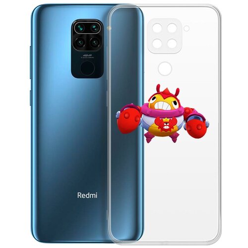 фото Чехол-накладка clear case brawl stars-краб тик для xiaomi redmi note 9 krutoff group