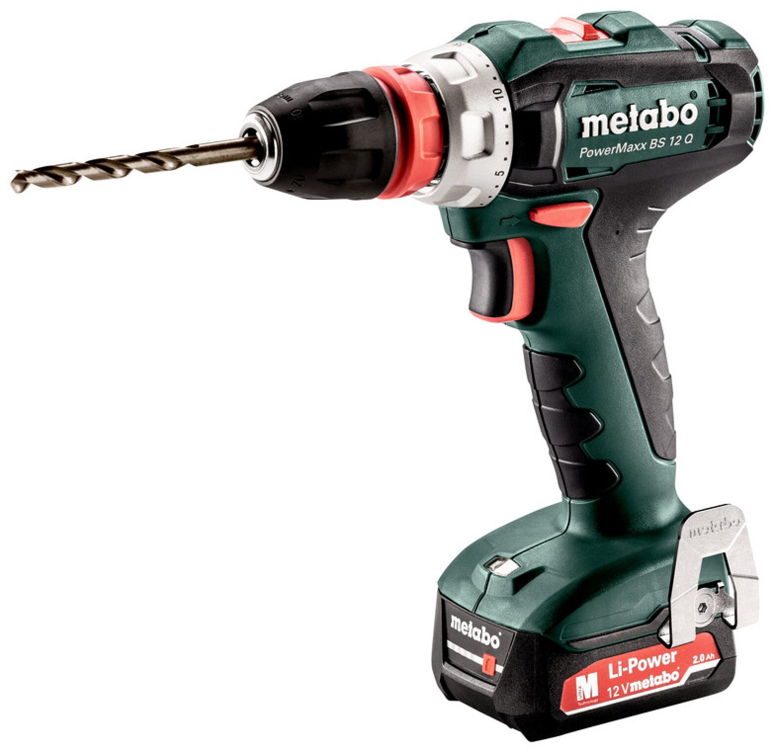 Шуруповерт Metabo PowerMaxx BS 12 Q 601037500 (с 2-мя АКБ 2 Ah, кейс)