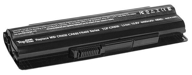 Аккумулятор TopON TOP-CR650 10.8V 4400mAh PN: BTY-S14 BTY-S15 - фото №2