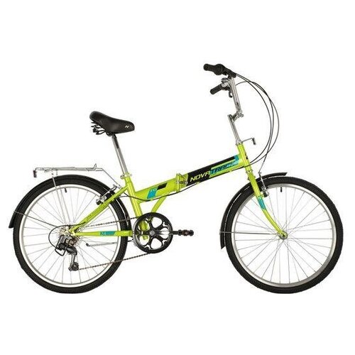 фото Подростковый городской велосипед novatrack tg-24 classic 6 (2018) зеленый