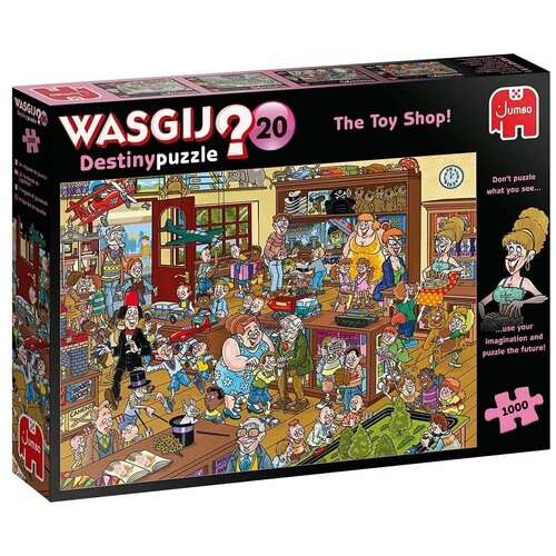 Пазл Jumbo 1000 деталей: Вазгич судьбы. Магазин игрушек (Wasgij Destiny)