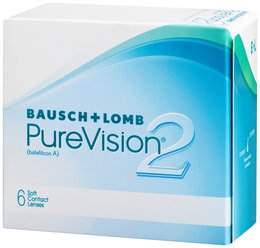 Лучшие Контактные линзы Bausch & Lomb PureVision 6 штук