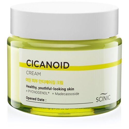 Антивозрастной крем для лица с циканоидом SCINIC CICANOID CREAM, 80мл антивозрастной крем с циканоидом и ретинолом для лица scinic cicanoid retinal cream 30 мл