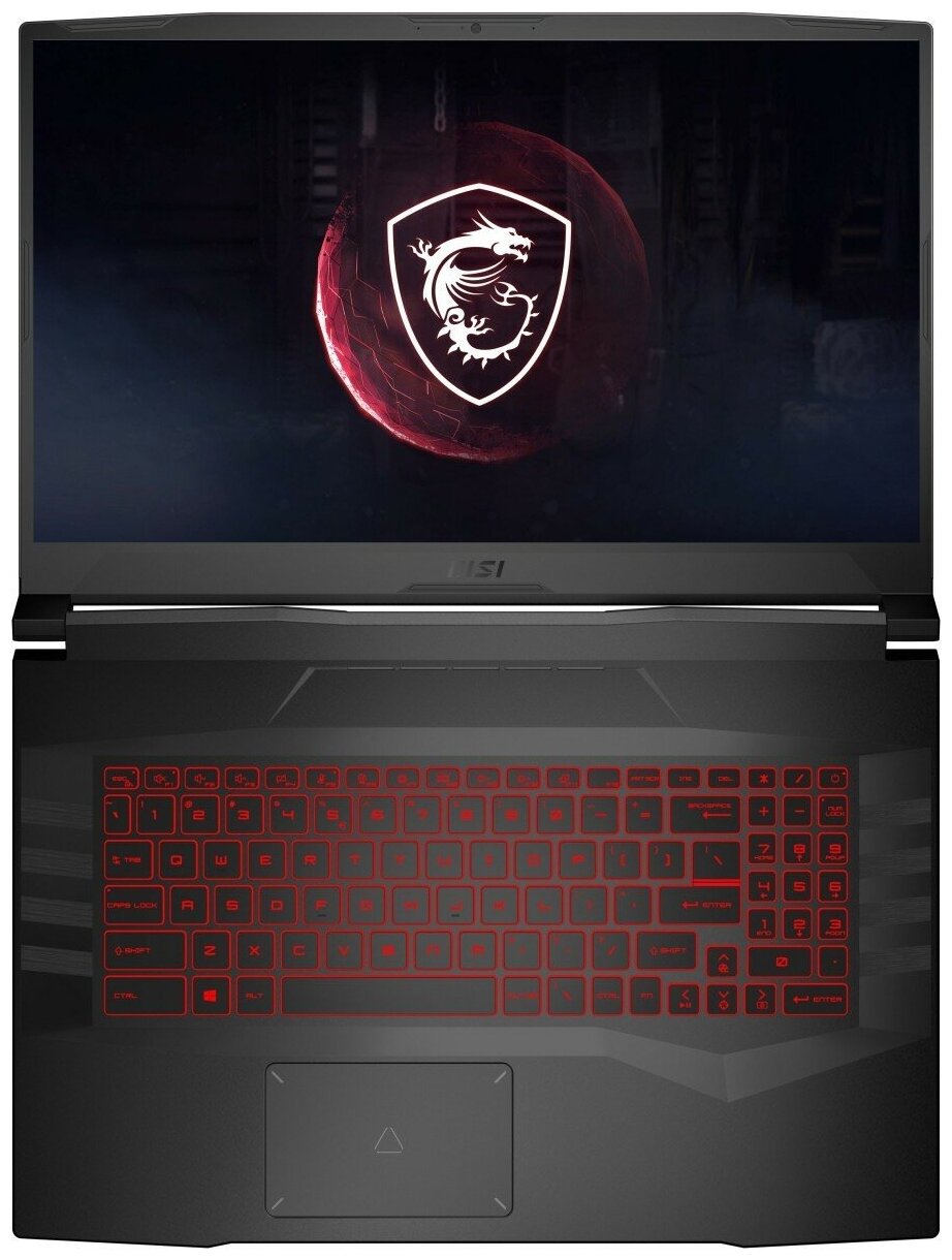 Ноутбук MSI GL76 12UEK-073XRU Pulse 9S7-17L314-073 (CORE i7 2300 MHz (12700H)/16384Mb/512 Gb SSD/17.3"/1920x1080/nVidia GeForce RTX 3060 GDDR6/DOS)