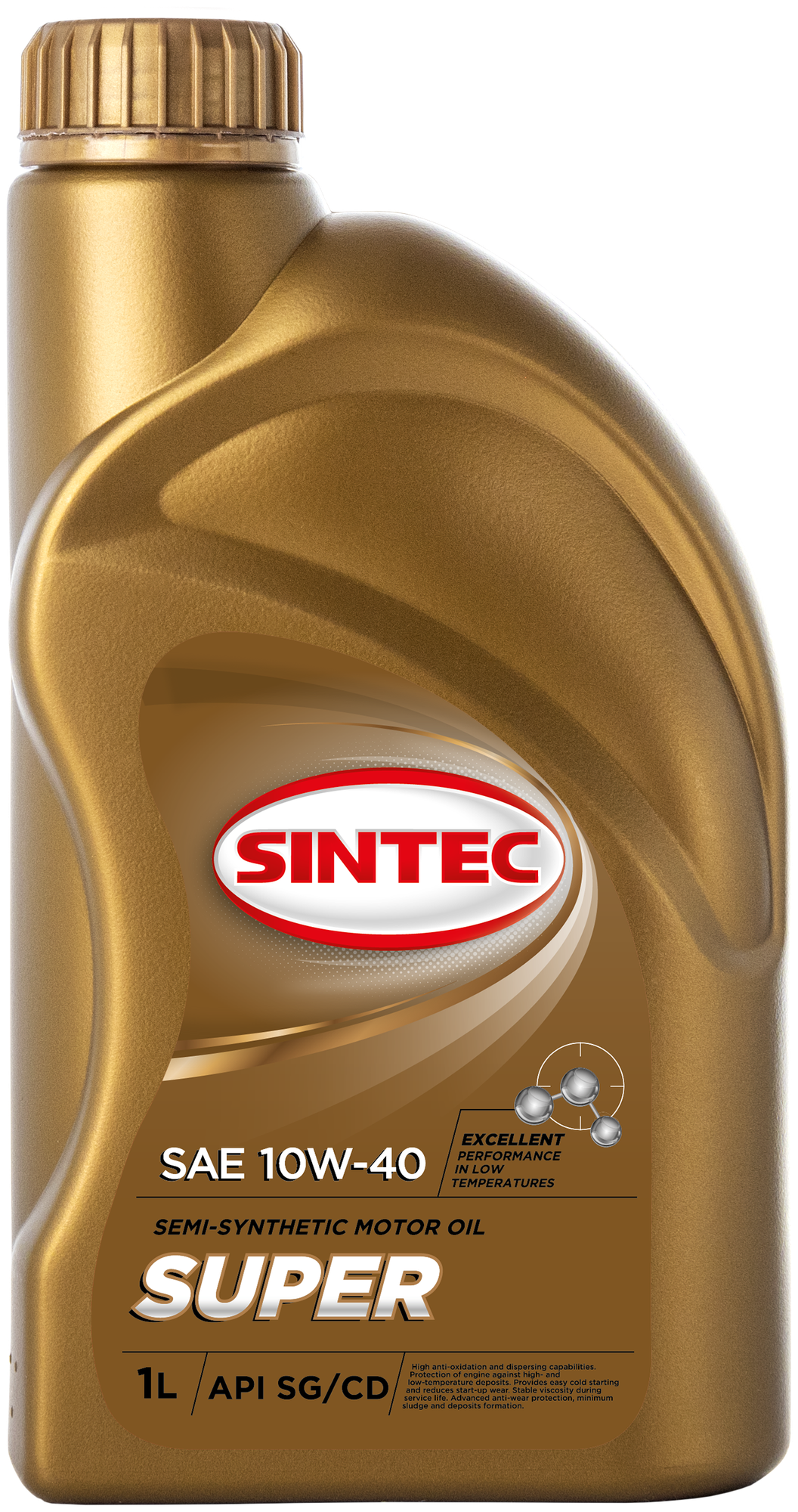 Полусинтетическое моторное масло SINTEC Super 10W-40 SAE API SG/CD