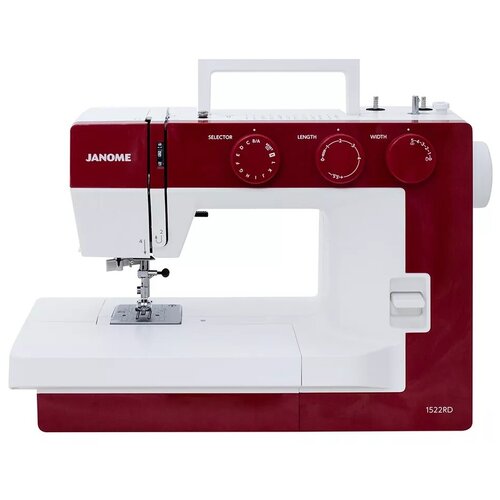 Швейная машина Janome 1522RD, красный/белый швейная машина janome j925s белый красный серый