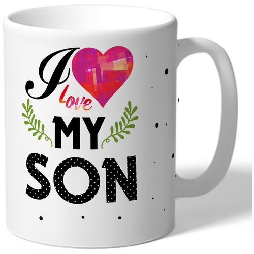 фото Кружка thesuvenir "i love my son. я люблю моего сына", 330 мл