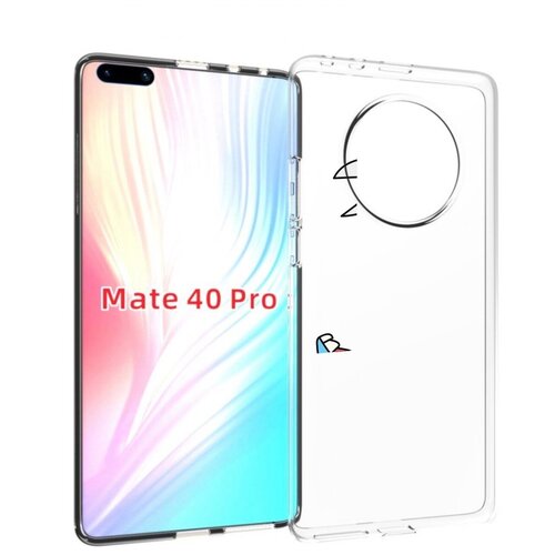 Чехол MyPads стич-с-ножницами для Huawei Mate 40 Pro (NOH-NX9) задняя-панель-накладка-бампер