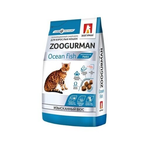 Зоогурман Сухой корм для взрослых кошек всех пород Океаническая рыба (4728) 0,35 кг 36640 (5 шт)