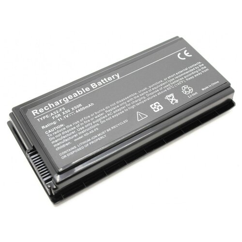 Аккумулятор для ноутбука Asus F5 X50 (11.1V 4400mAh) Original PN: A32-F5, 70-NLF1B2000Y, 90-NLF1B2000Z аккумулятор для ноутбука asus f5m f5n f5sr f5z f5ri f5sl f5vi f5vl x5 x50c x50m series 11 1v 5200mah a32 x50 90 nlf1b2000y