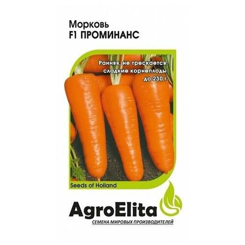 Семена. Морковь Проминанс F1, Энза Заден (вес: 0,3 г) семена огурец седрик f1 энза заден 5 штук