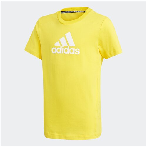 фото Футболка adidas b bos tee желтый 164 gj6642