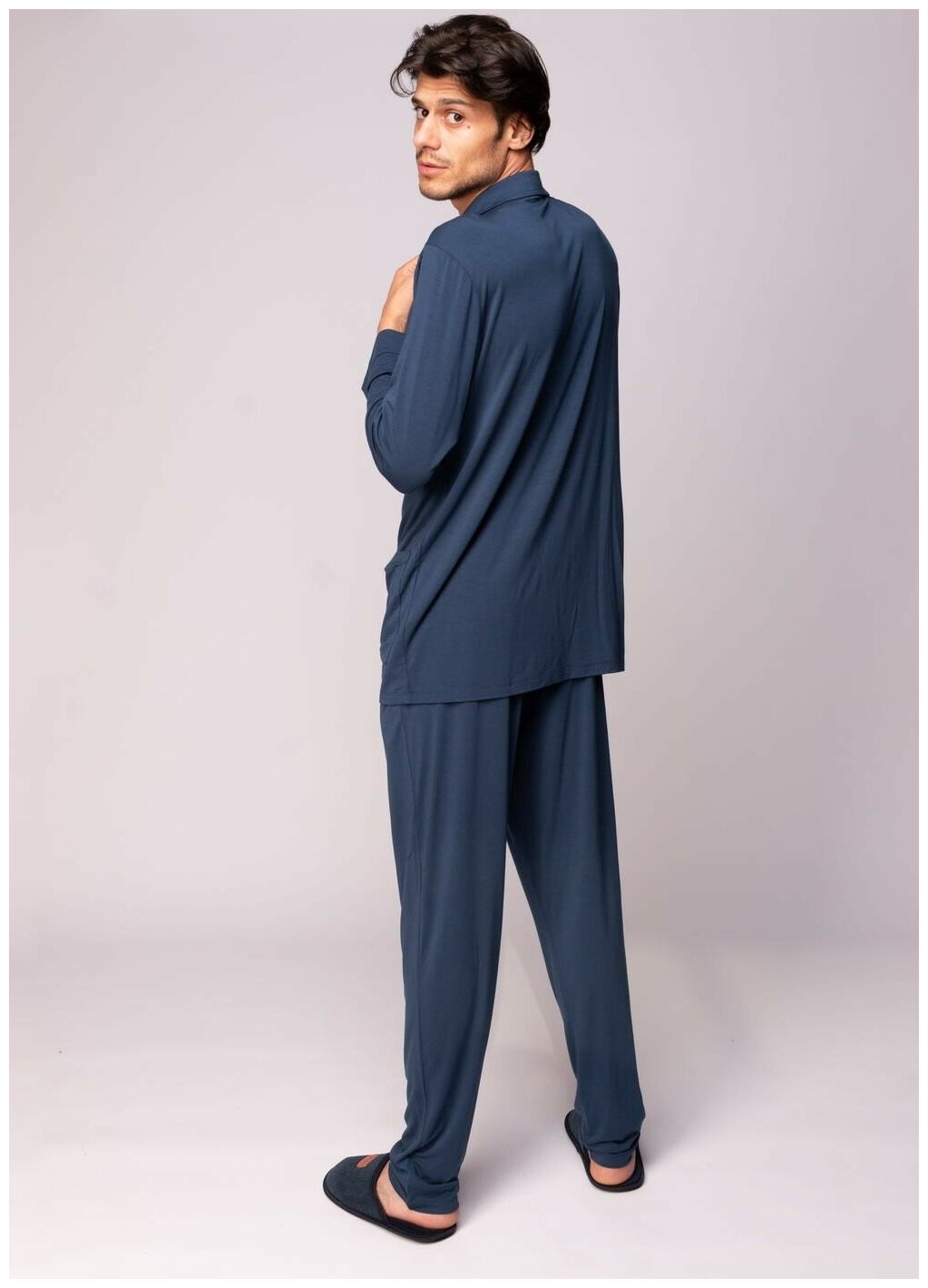 Пижама мужская Sofi de Marko Адам, синяя, L - фотография № 4