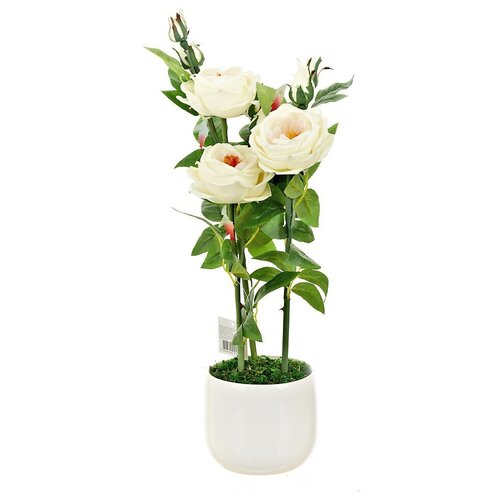 br63059 Искуственный цветок ENS GROUP Роза Кустовая (15х60 см)