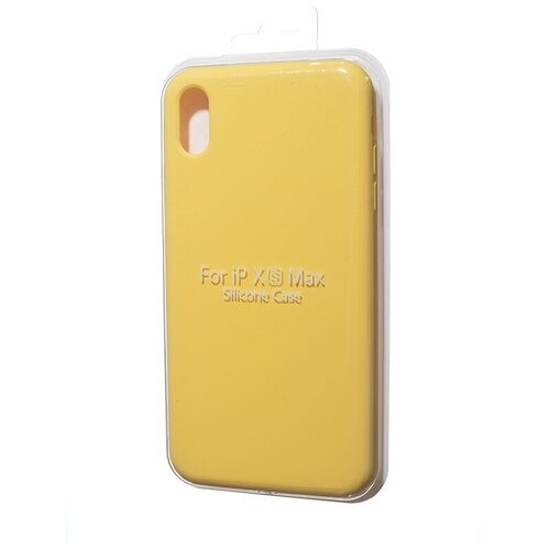 фото Чехол- накладка для iphone xs max silicone case nl закрытый желтый (4)