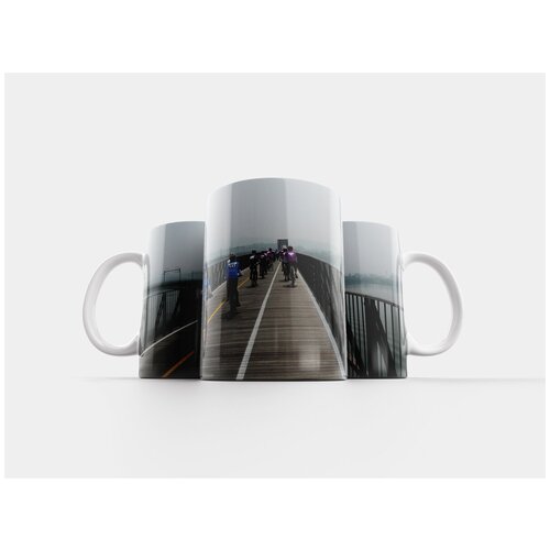 фото Кружка "кататься на велосипеде, велосипед, мост" 320 мл lotsprints