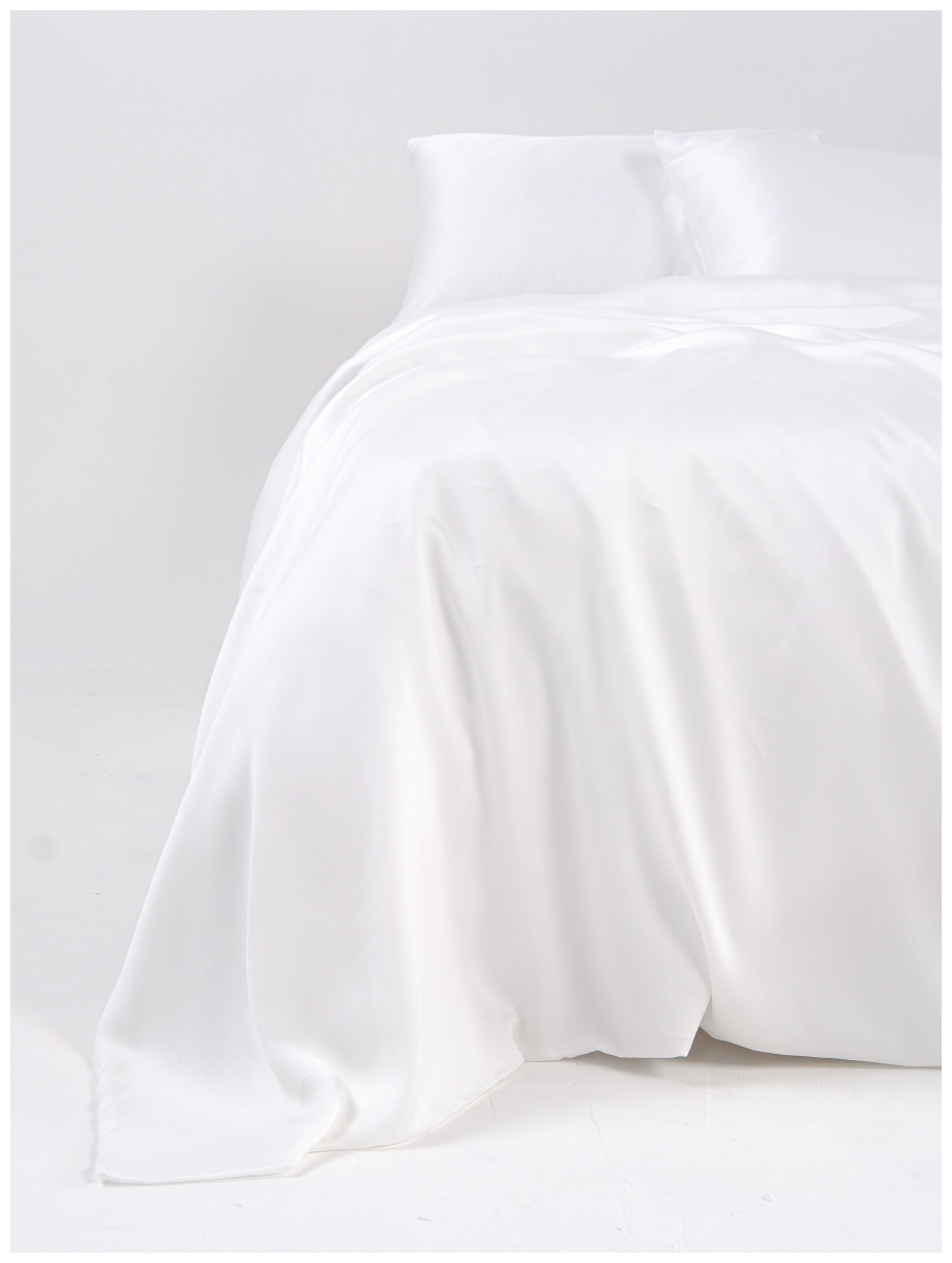 Комплект постельного белья GoodNight Essential, евростандарт, тенсель, белый - фотография № 7