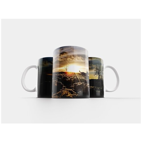 фото Кружка "зима, снег, собака 320 мл. белая" lotsprints