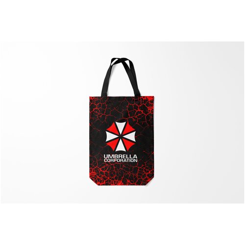 Сумка-шоппер / 31х42 см / Геймерам / Resident evil UMBRELLA CORPORATION.