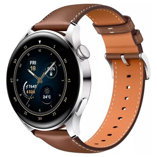 фото Умные часы huawei watch 3 galileo-l21e gll-al04 steele-brown leather strap 55026813