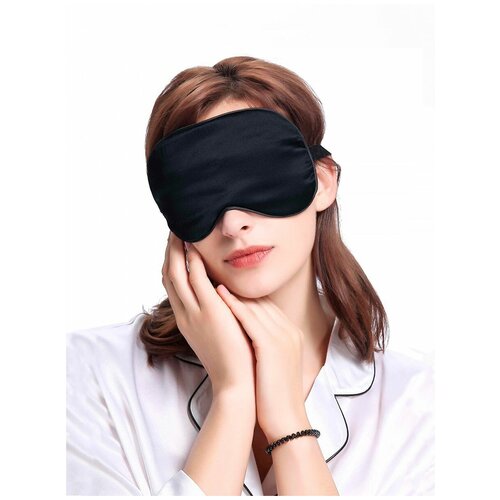 фото Шелковая повязка для глаз / маска для сна из шелка нет