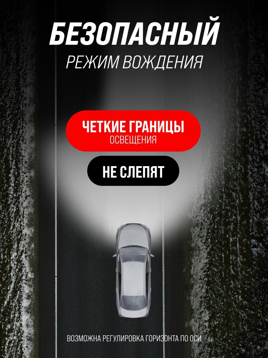 Мини линзы bi led Y - Style светодиодные би лед лампы автомобильные H4 Y6, 2 шт — фото 1