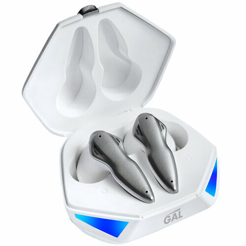 Bluetooth наушники вкладыши с микрофоном GAL TW-5500 TWS V5 беспроводная мобильная гарнитура белые 1290₽