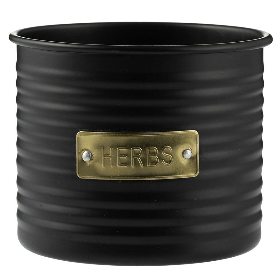 фото Кашпо для растений living 700 мл черное 1401.070V