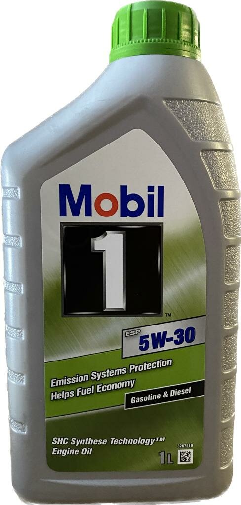 Синтетическое моторное масло MOBIL 1 ESP 5W-30, 1 л, 1 шт.