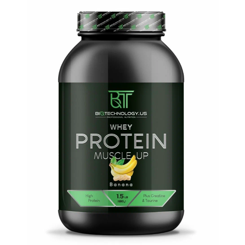 Biotechnology.US Whey Protein Muscle Up 0.68кг (банан) Протеин сывороточный, протеиновый коктейль